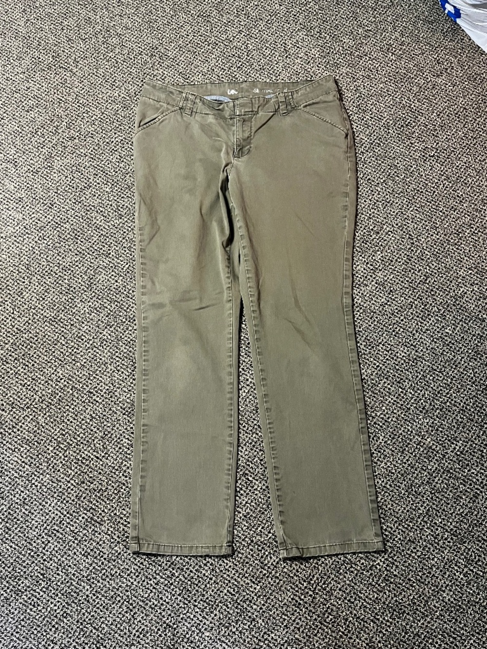 Women's Lee Khaki Green Pants Size 8 Safari Gardening Casual Hiking Outdoor